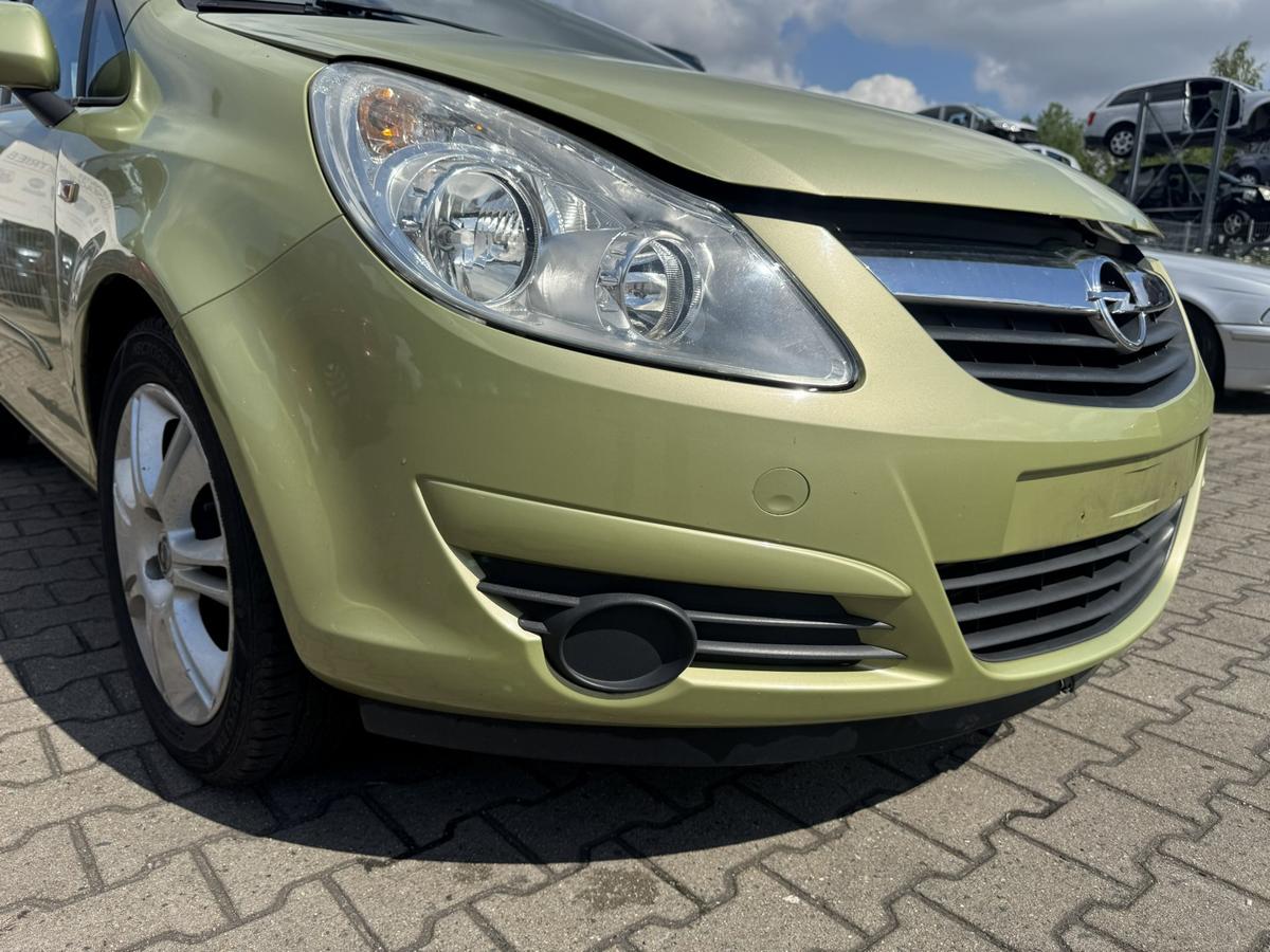 Opel Corsa D original Stossf&auml;nger Sto&szlig;stange vorne Z30E Green Tea Metallic Bj.2006